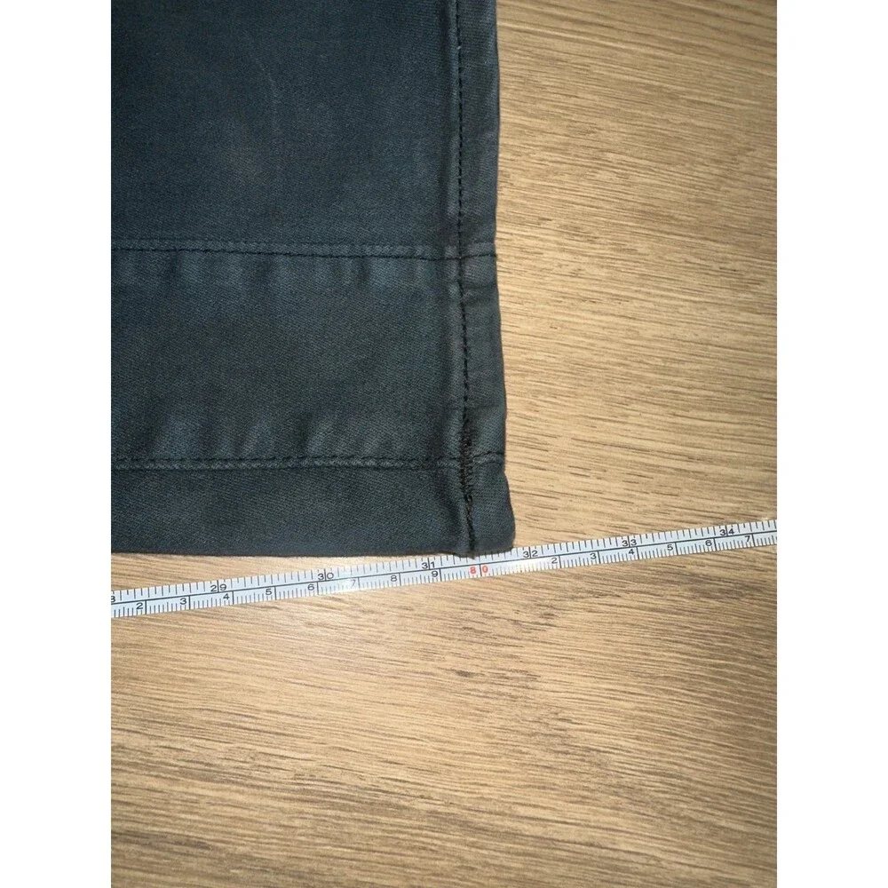 True Religion Geno Moto Jeans Black Denim Stitching Faded Slim Size 36 Biker
